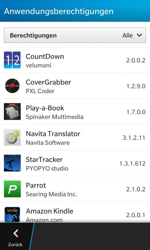Wo finde ich die App Berechtigungen bei Blackberry 10? » FRAGDENSTEIN.DE